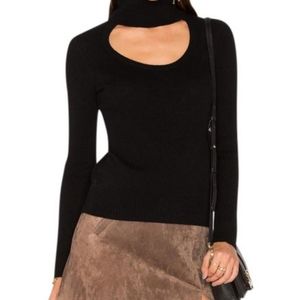 Diane von Furstenberg cutout turtleneck